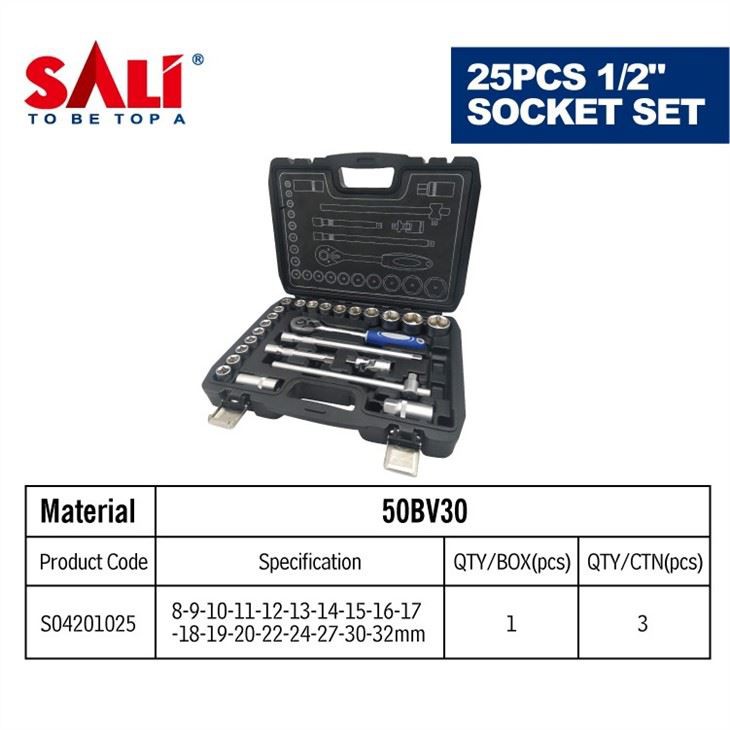 SALI 25pcs 1/2 Socket Set