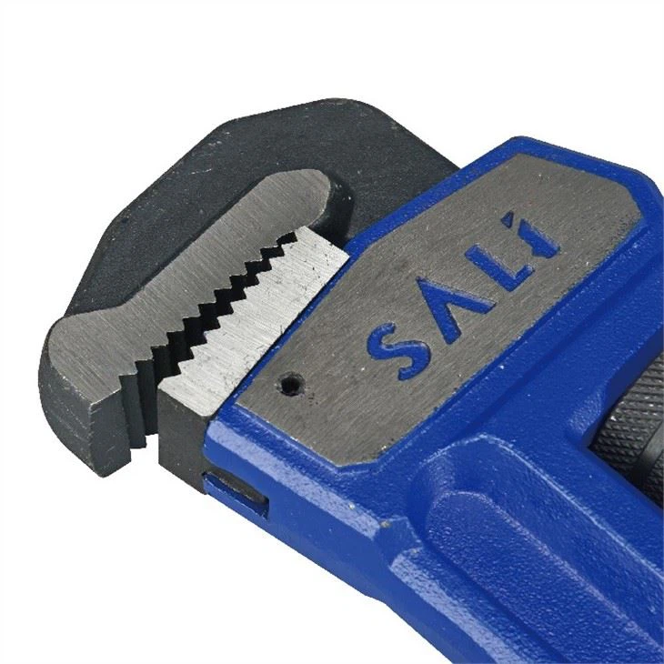 SALI Heavy Duty Straight Pipe Wrench With Sticky Plastic Handle